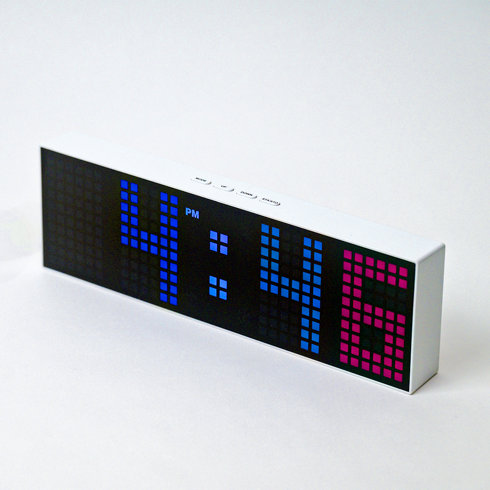 아모란나 디지털 무소음 LED 탁상시계 8비트 레트로 벽시계 - 상세 이미지 4