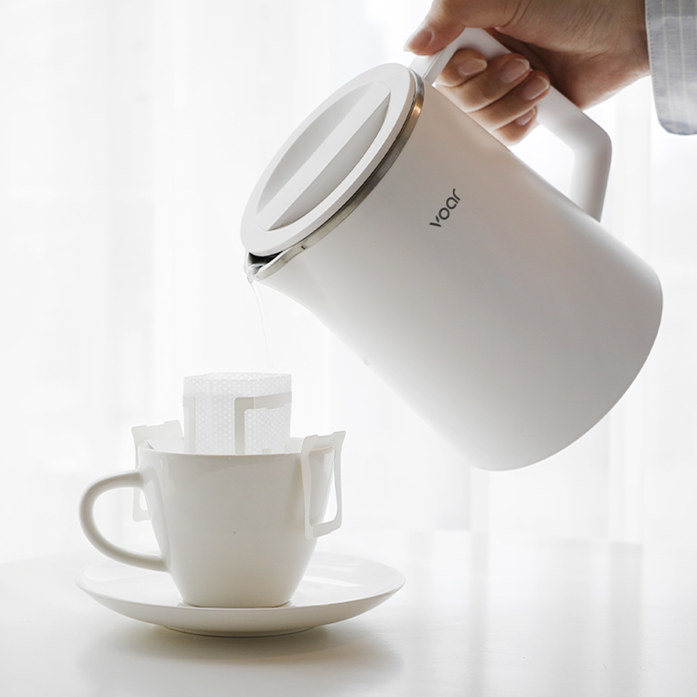 보아르 모노 보온 전기포트 0.8L 올스텐316 온도조절 미니 커피포트 소형 주전자