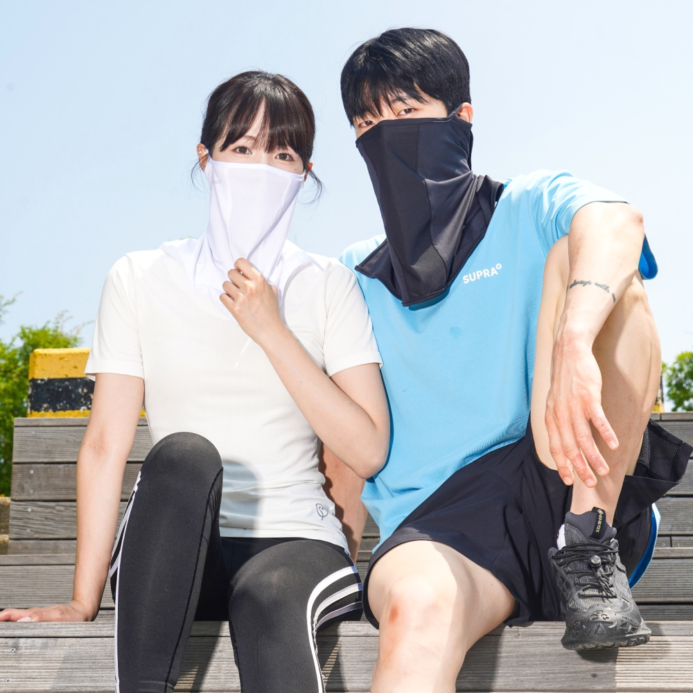 체크인바디 자외선차단마스크 골프마스크 저자극 냉감 얼굴햇빛가리개 러닝 등산 자전거 낚시 - 상세 이미지 4