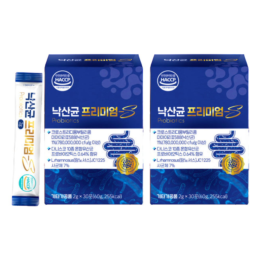 낙산균 1+1 프리미엄 낙산균 프로바이오틱스 다나스코유산균 - 상품 이미지