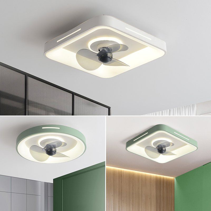 LED 조명 선풍기 일체형 천장등 북유럽형 bying24 화이트 원격/앱 - 상세 이미지 4