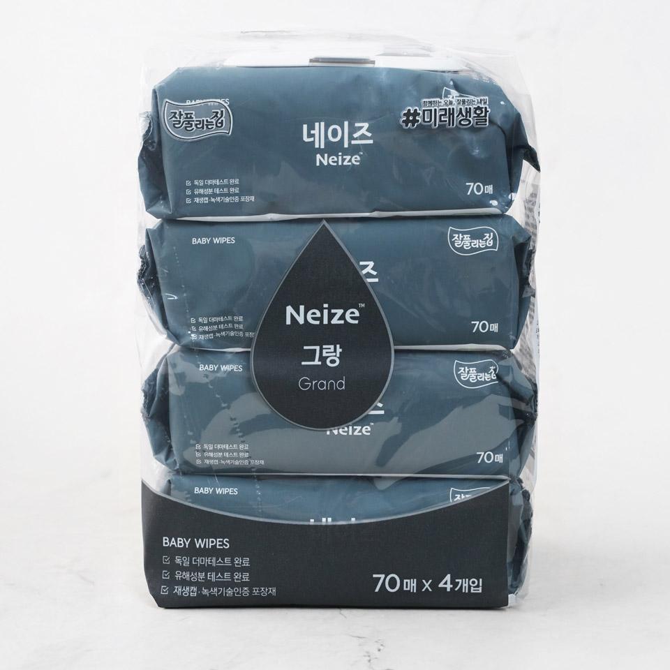 메가마트 미래생활 네이즈 그랑 물티슈  70x4(캡) - 상세 이미지 2