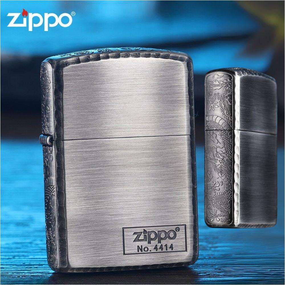 ZIPPO 단품 은도금 삼면 팔룡문 핸드메이드 한정판 - 상품 이미지