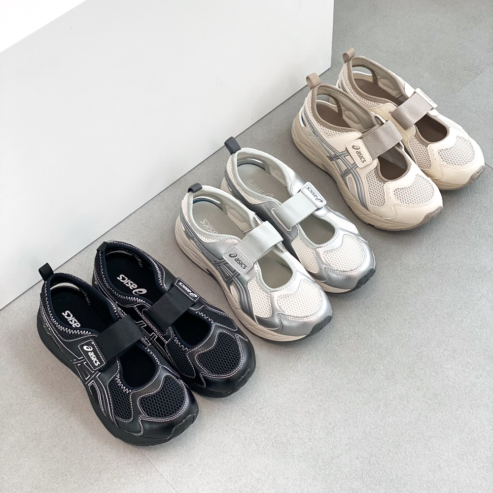 아식스 컨텐드 MJ PS 샌들 실버 블랙 베이지