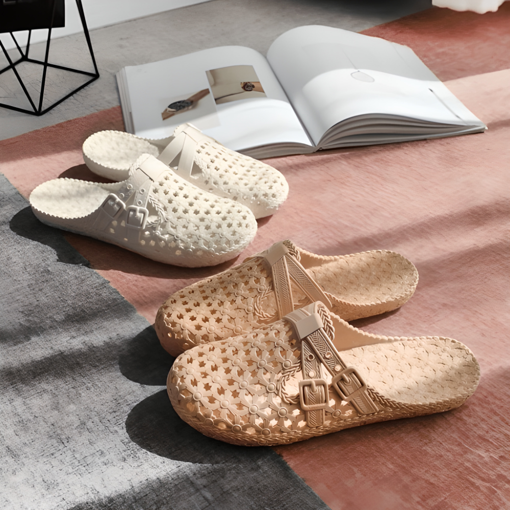 예쁜 여성 여름 푹신한 쿠션 젤리슈즈 발편한 사무실 스트랩 젤리 슬리퍼