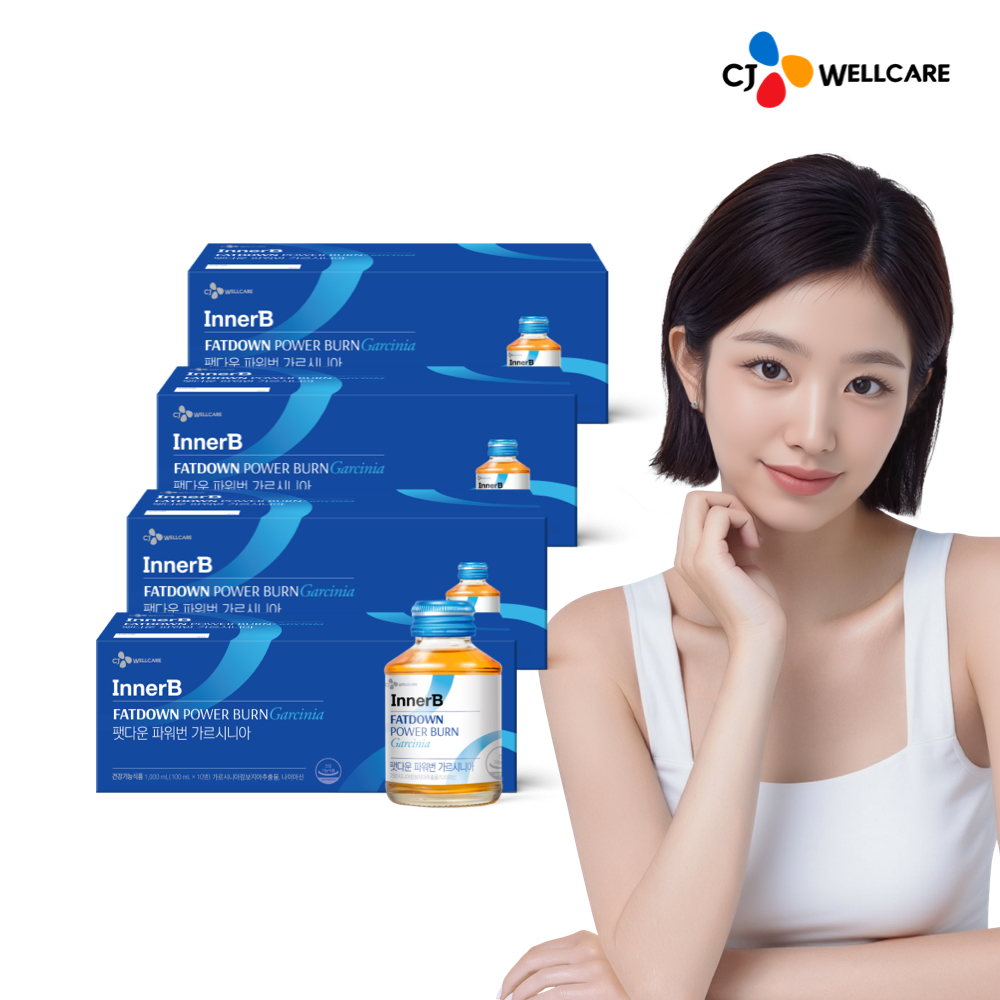 CJ 이너비 팻다운 파워번 마스터 가르시니아 10개입, 4개