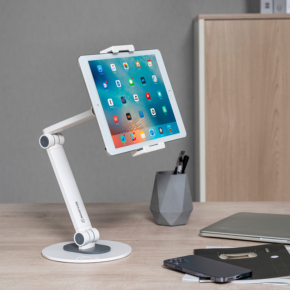 마운트뷰 5kg지탱 책상 태블릿거치대 갤럭시탭 아이패드 거치대 태블릿암 MV-PD02