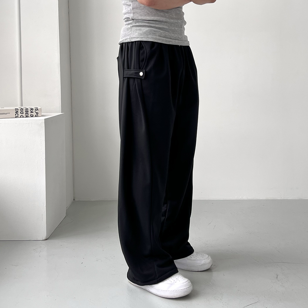 1+1 스웻팬츠 벌룬팬츠 남자통바지 사이드스냅 - 상세 이미지 5