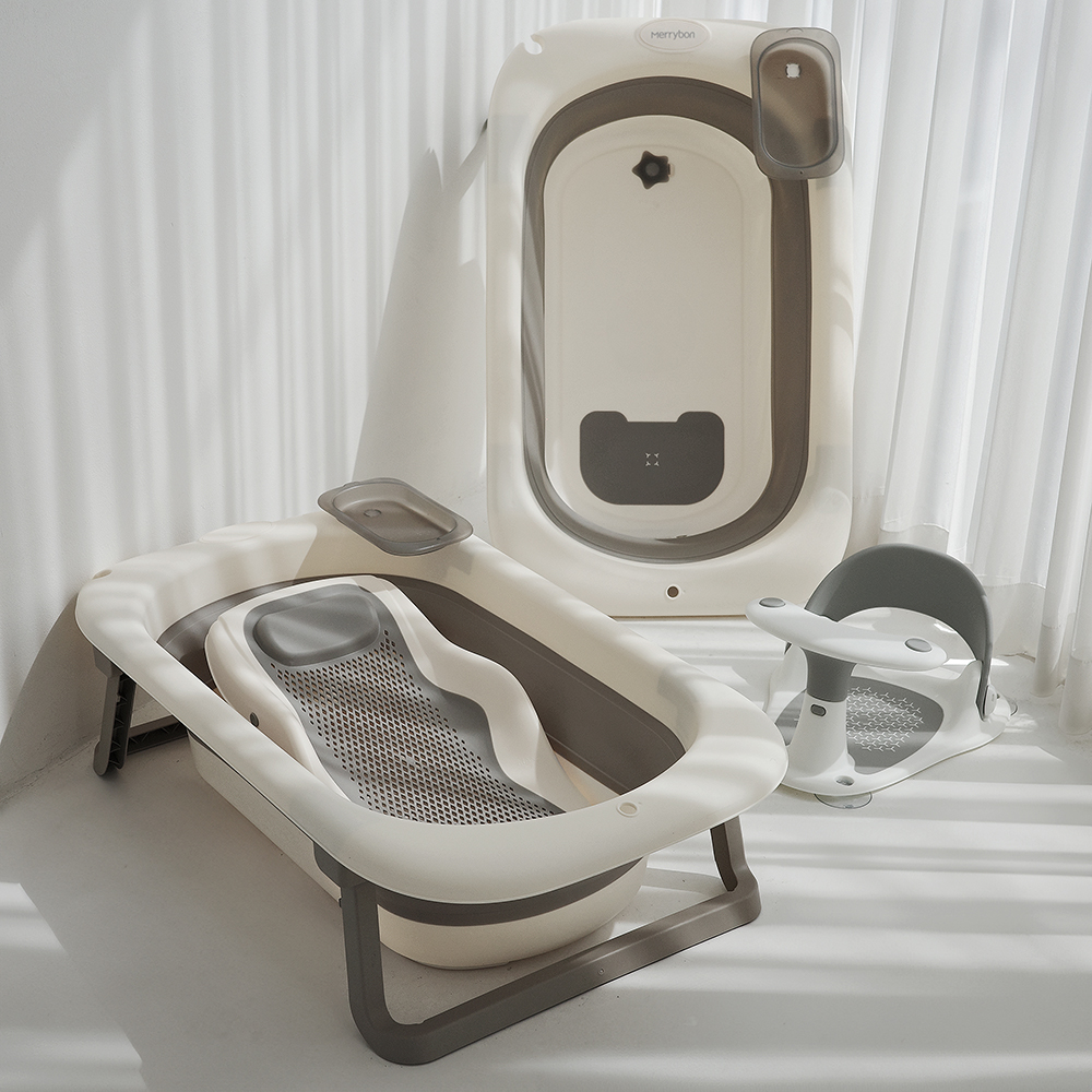 메리본 신생아 아기욕조 싱크대 목욕 접이식