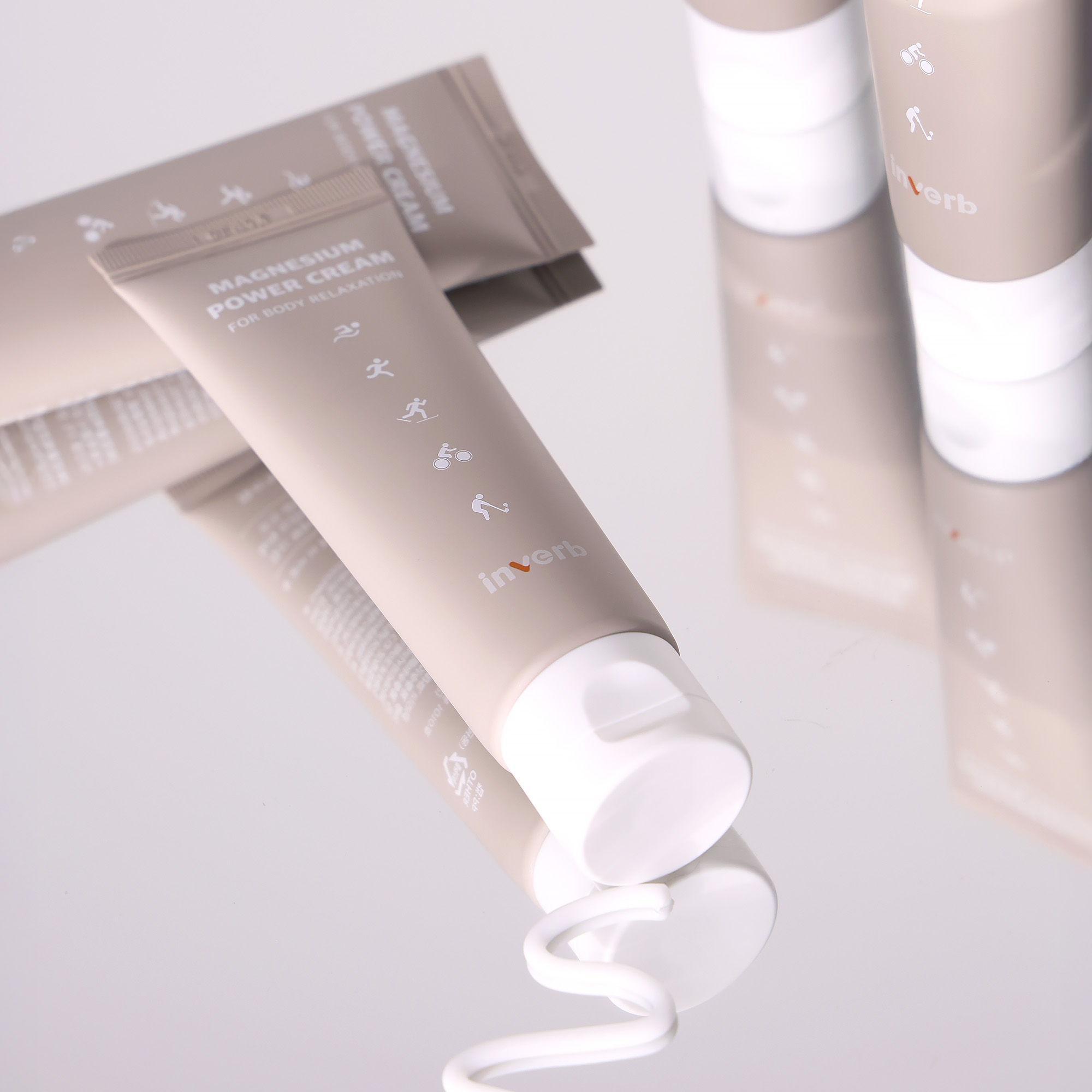 [1+1] 인버브 바르는 마그네슘 파워크림 50ml 종아리 손가락 손목 목 어깨 허리 발목 무릎 다리 바르는 마그네슘 - 상세 이미지 3