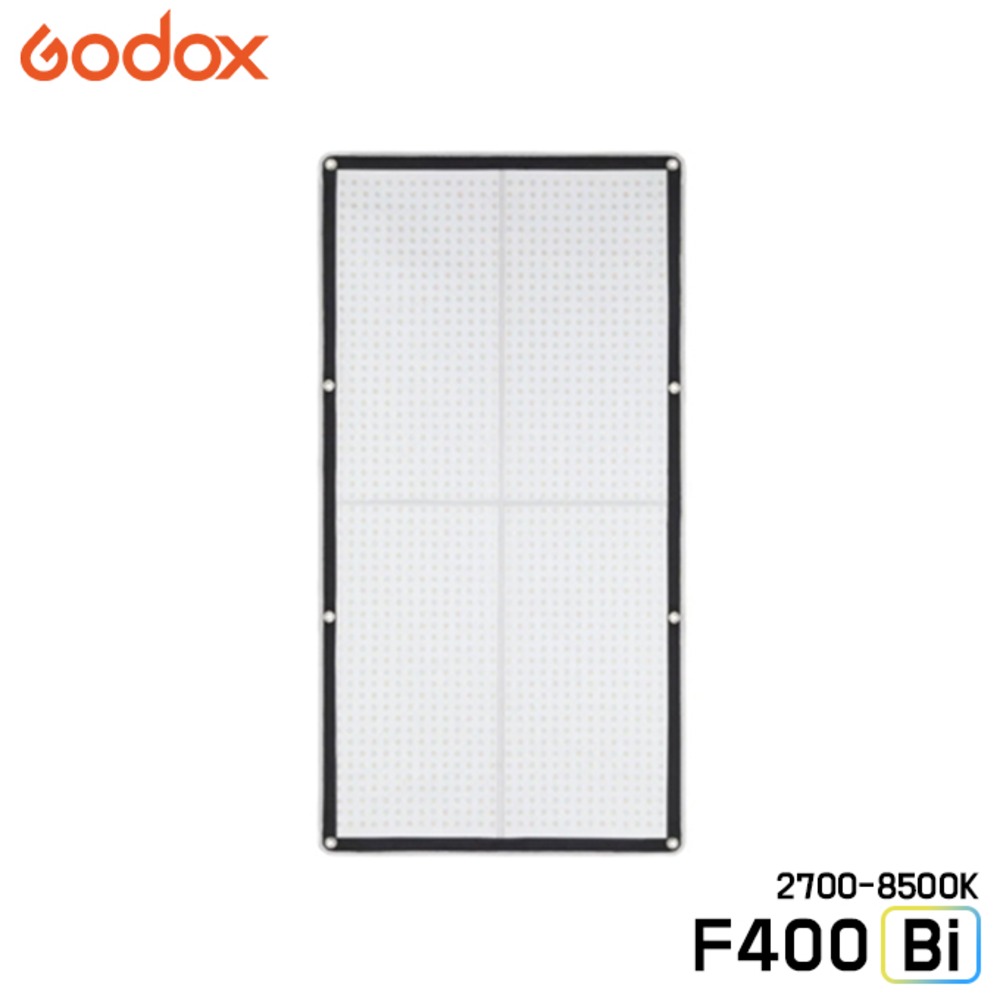 GODOX F400Bi / 바이컬러 2700-8500K 플렉시블 LED 매트 접이식 방수 조명 유튜브 스튜디오 개인방송 촬영조명