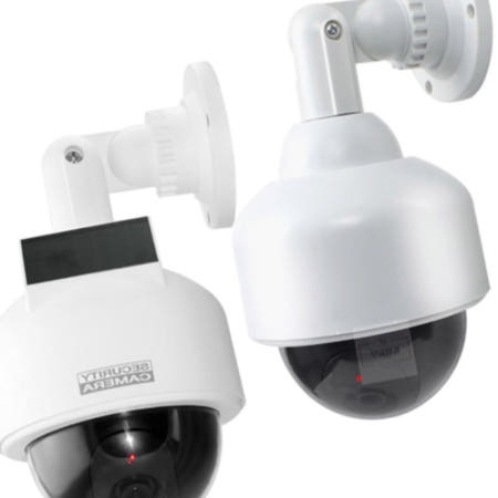 [보급창고OEM]보급창고2호점 기둥형 가짜CCTV 방범용CCTV 모형감시카메라 카메라모형