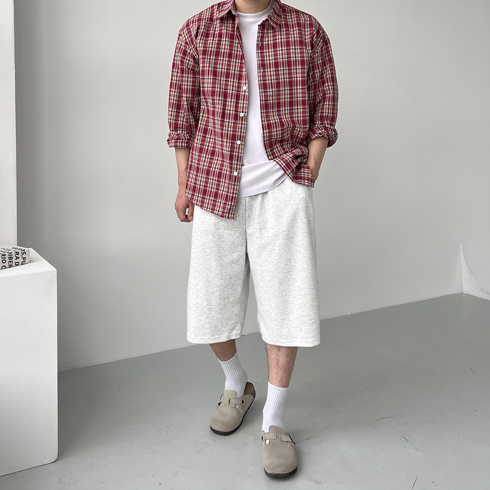 남자버뮤다팬츠 벌룬팬츠 통큰바지 남자7부반바지 - 상세 이미지 5