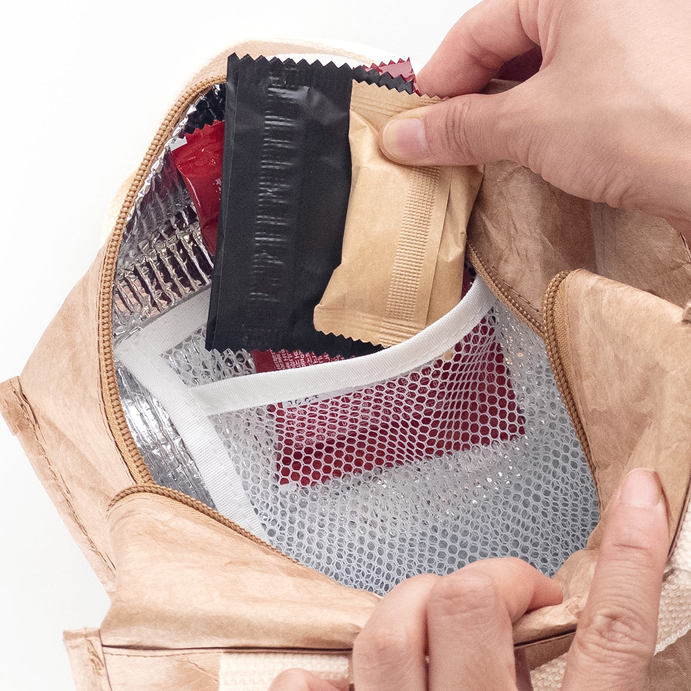 무드온 손잡이 백패킹 미니 보냉가방 이유식 맥주박스 팩 캠핑 쿨링 아이스백 피크닉 백가방