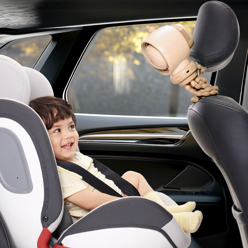 클립형 아기 유모차 선풍기 거치대 문어발 선풍기 악세사리 자동회전 필터