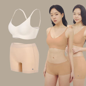 [SET] 슬림9 리프티브라 컴포트+네모팬티 뉴베이직 노와이어 여성속옷세... 착용 후기 | 사이즈/핏 총정리 - 상품 이미지 1