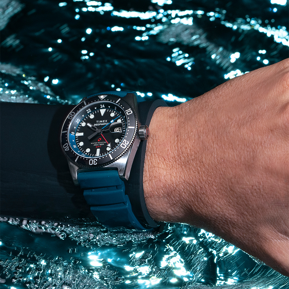 타이맥스 딥워터 리프200 GMT 러버스트랩 수영시계 41mm TW2W75100 - 상세 이미지 2