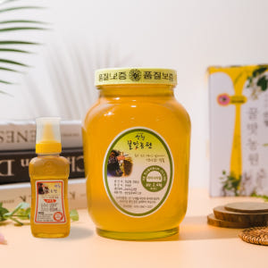 산청 꿀맛 농원 지리산 자연 벌꿀 아카시아 꿀 2.4kg+300g 잡화꿀 맛있게 먹은 솔직 후기 - 상품 이미지 1