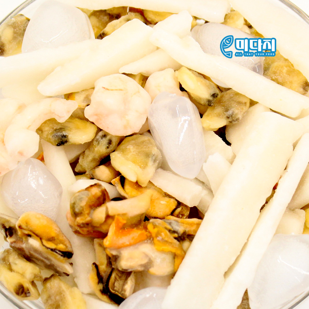손질 냉동 해물 모듬 믹스 600g 짬뽕 파전 요리 - 상세 이미지 2