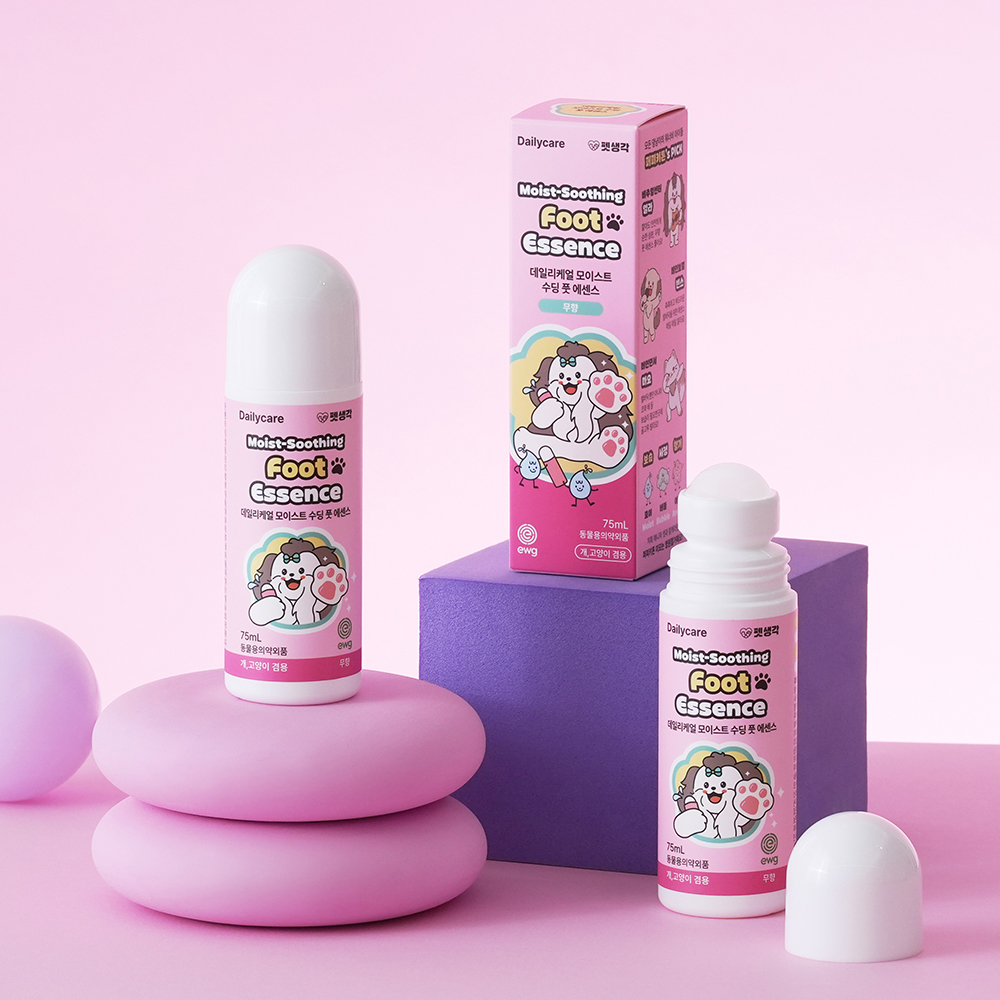 펫생각 수딩 풋 에센스 강아지 발바닥 보습제 발 발사탕 갈라짐 크림 습진 75ml, 1개 제품 이미지