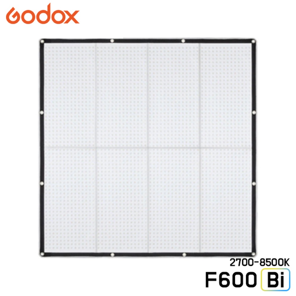 GODOX F600Bi / 바이컬러 2700-8500K 플렉시블 LED 매트 접이식 방수 조명 유튜브 스튜디오 개인방송 촬영조명
