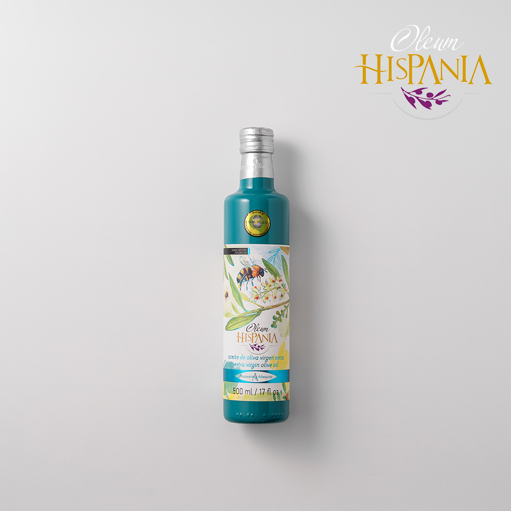 올리오올리바 항공직송 냉압착 히스파니아 아르베키나 엑스트라버진 올리브오일 500ml, 1개 - 상품 이미지