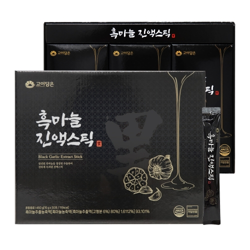 비타르르 흑알리신 흑마늘진액 흑마늘즙 피로회복 활력 에너지 건강식품 스틱 15g x 30포 - 상세 이미지 4