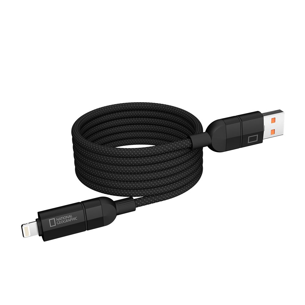 내셔널지오그래픽 마그네틱 USB 4 in 1 케이블 1.2M(블랙) - 상세 이미지 2