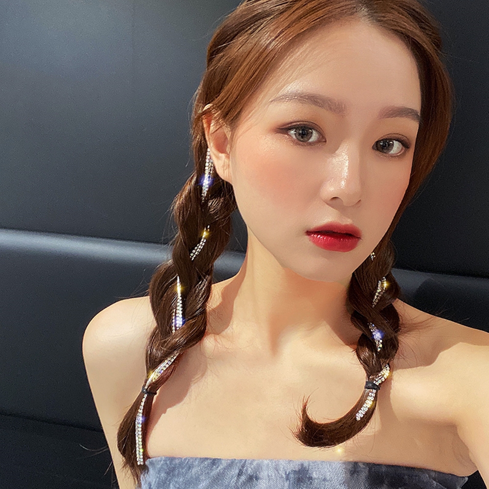 큐빅 헤어 피스 붙임머리 부분 가발 솜브레 발레아쥬 옴브레 - 상세 이미지 3