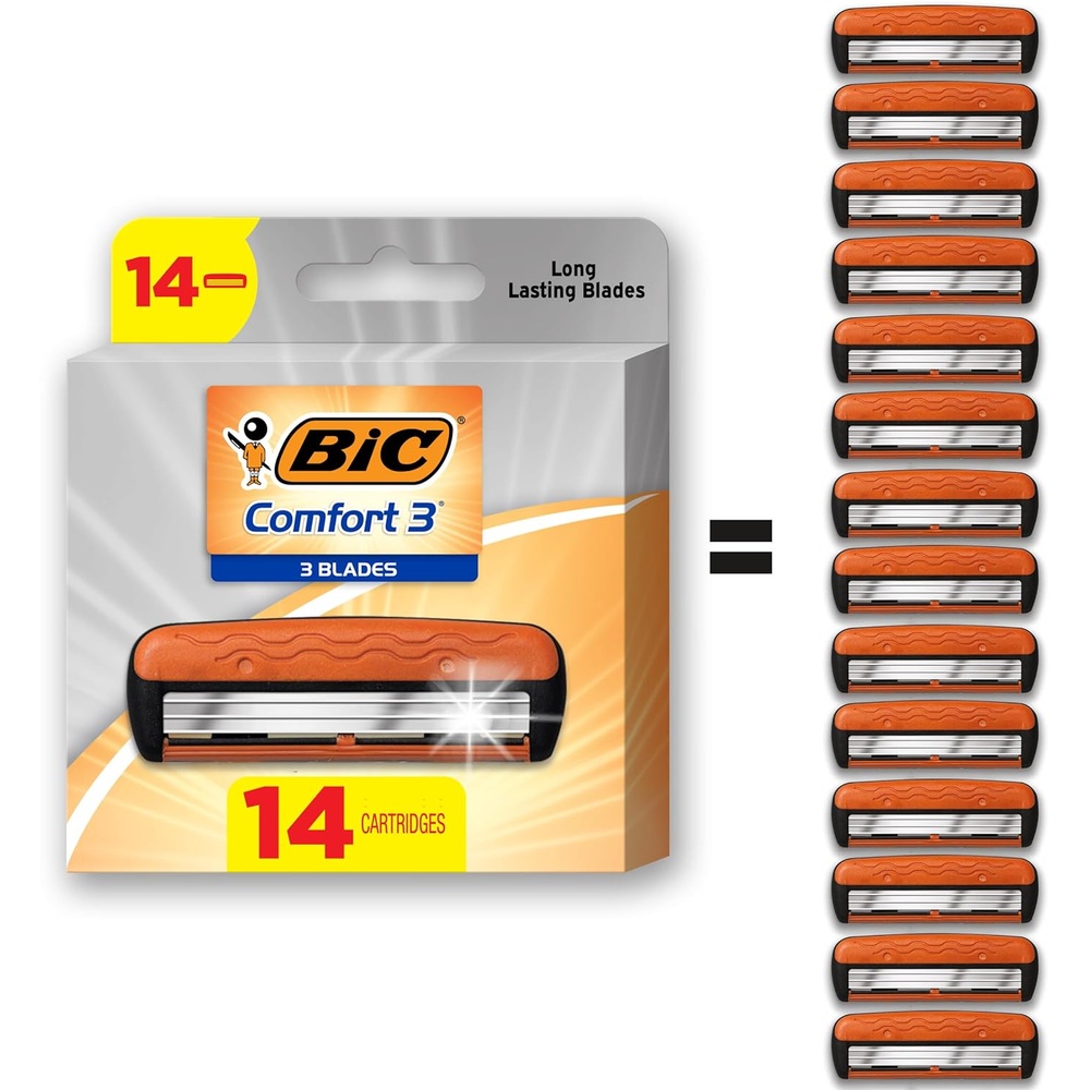 BIC 컴포트3 면도기 남성용 면도날 면도용품 구강 리빙 욕실 - 상세 이미지 2