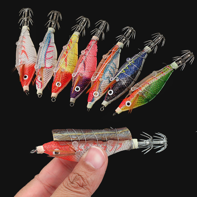 일루어 이지 밴딩 삼봉 에기 UV 케이무라 야광 한치 갑오징어 쭈꾸미 생미끼 2호 레드헤드 - 상품 이미지