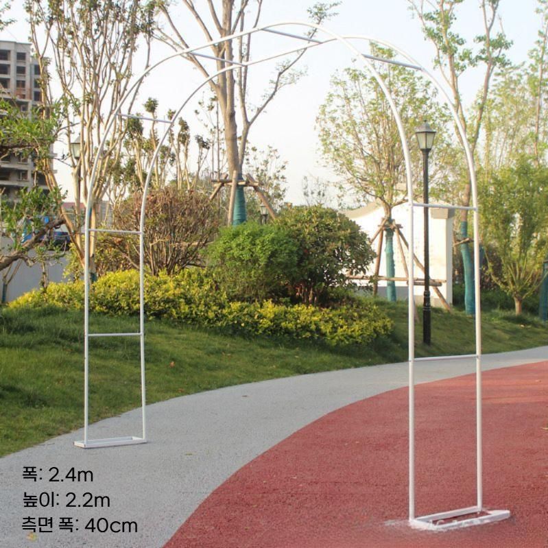 장미아치 철제 정원 게이트 스탠드 넝쿨 식물 지지대 블랙 1.2x2.2m - 상세 이미지 3