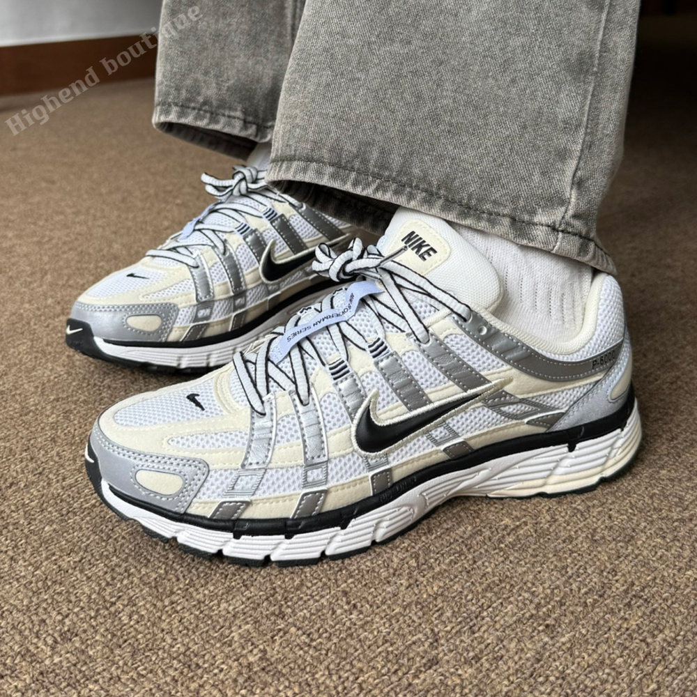 나이키 P-6000 P6000 키높이 런닝화 여성 운동화 여름 메탈릭 아이보리 블랙, 230