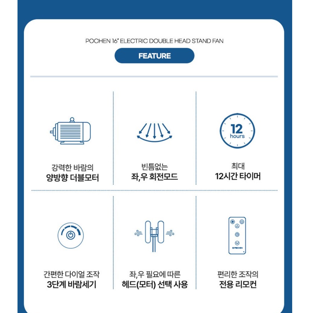 대형 20인치 양날 선풍기 공장 선풍기 양날개 선풍기 업소용 써큘레이터 - 상세 이미지 3