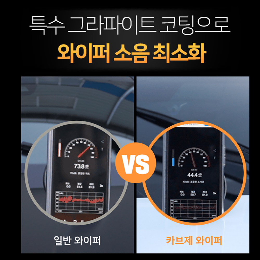 카브제 국내제조 와이퍼 차량용 자동차 하이브리드 발수 코팅 실리콘 블레이드 650mm 이미지 6
