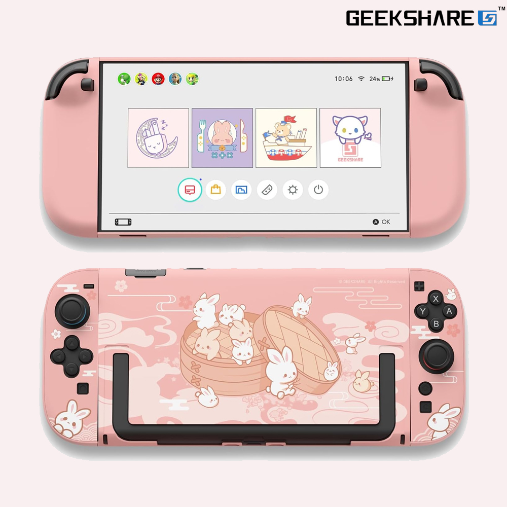 닌텐도 스위치2 케이스 긱쉐어 버니즈 풀커버 - 상세 이미지 2