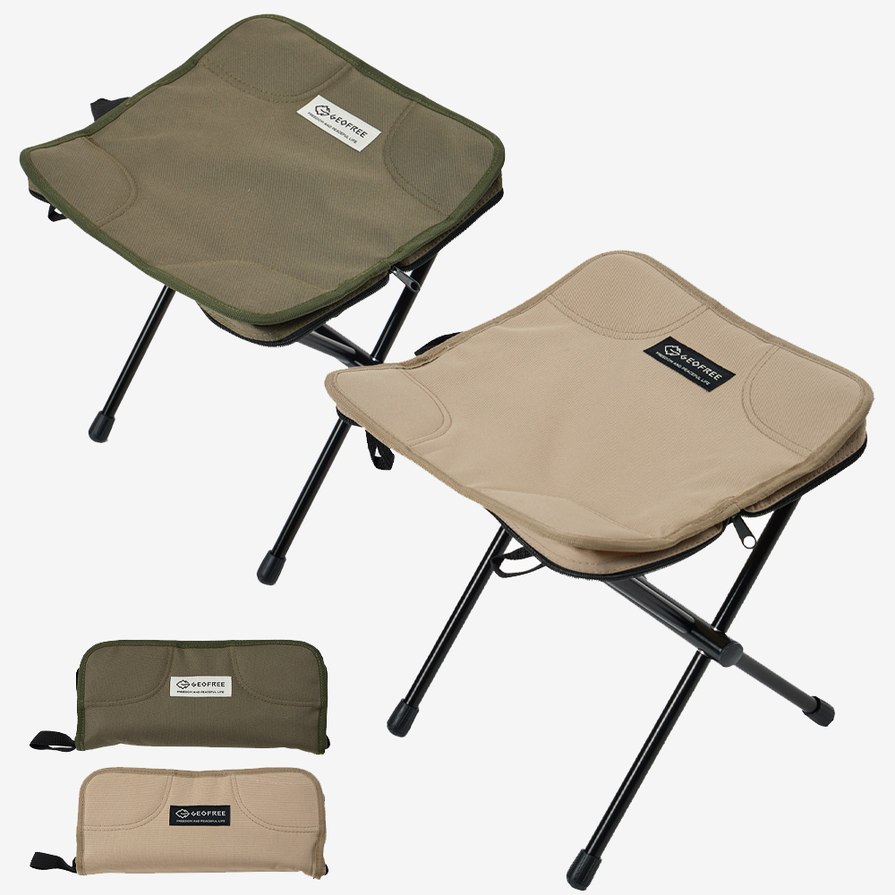 지오프리 핸디 캐리 캠핑 스툴 체어 의자 경량 접이식 휴대용 미니 등산 백패킹 폴딩