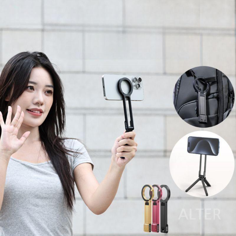 마그네틱 스마트폰 삼각대 휴대폰 거치대 MA30 자석 휴대폰 거치대 (검정) - 상세 이미지 2