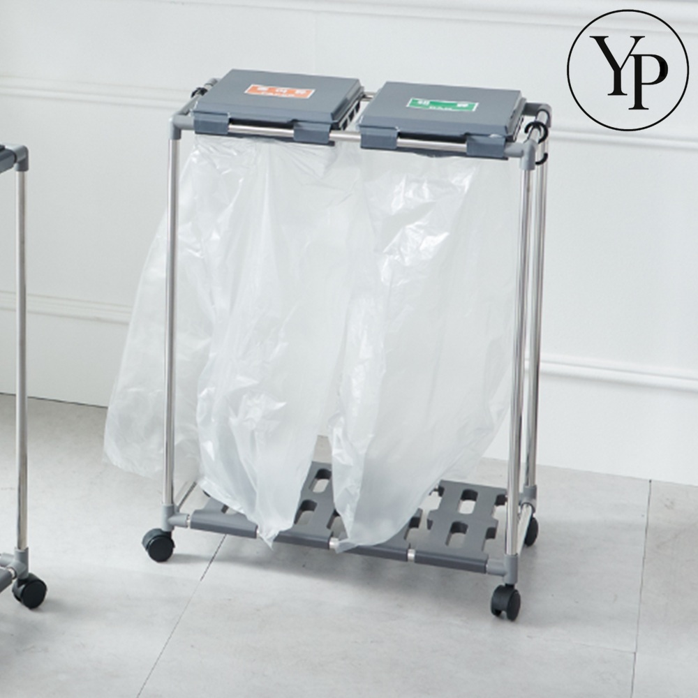 재활용 분리수거함 휴지통 수납장 비닐 교체 쓰레기통