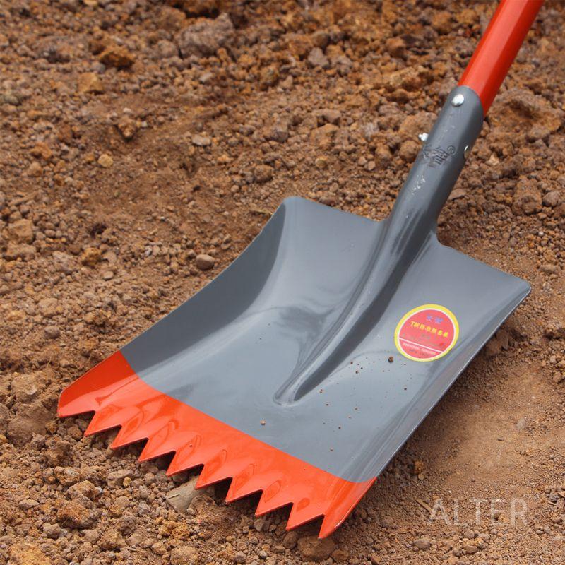 철제 가래삽 긴삽 스텐 철삽 파종기 삽 농사 농업용 1.5m 스틸 핸들 뾰족 삽 - 상세 이미지 4