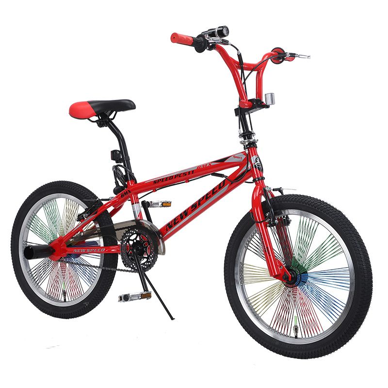 BMX 묘기자전거 초보 입문용 소형자전거 산책 출퇴근용 실버 20인치 - 상세 이미지 5