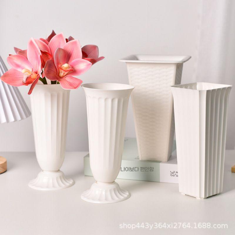 유럽풍 플라스틱화분 엔틱 감성 장식 가드닝 소품 플랜터 화분A 16x14cm - 상세 이미지 2