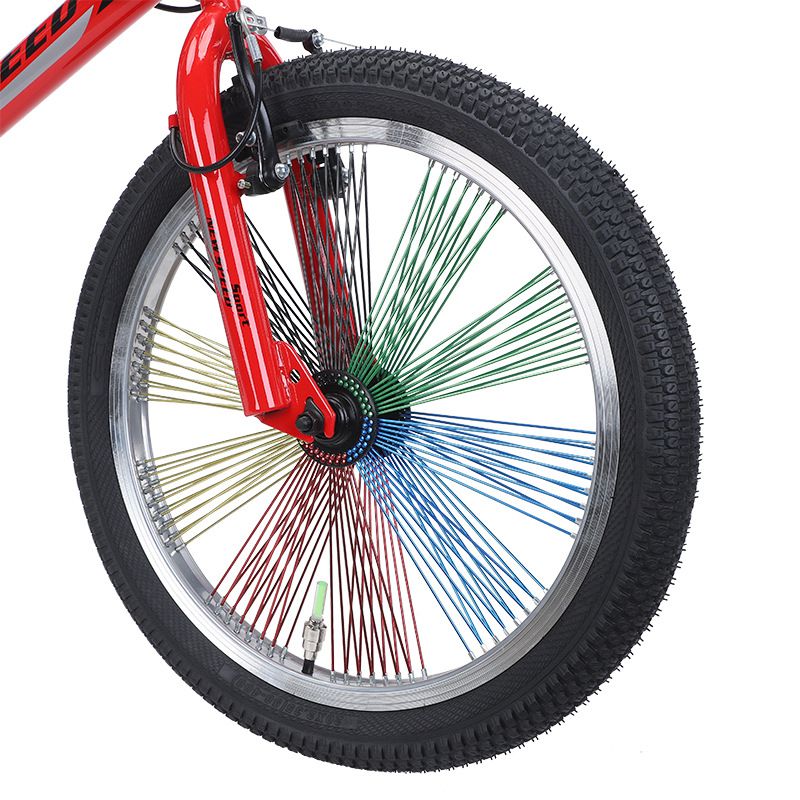 BMX 묘기자전거 초보 입문용 소형자전거 산책 출퇴근용 실버 20인치 - 상세 이미지 2