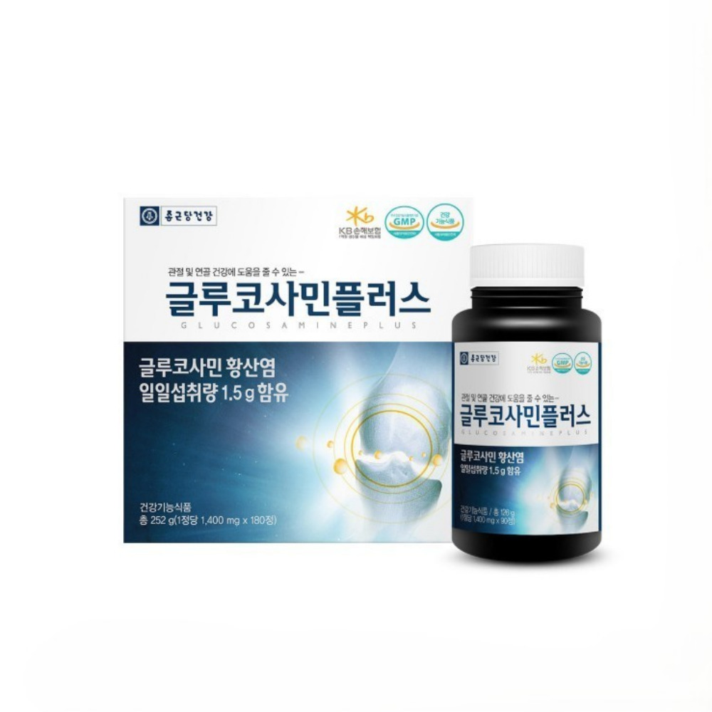 종근당건강 글루코사민플러스 파워 관절 연골건강 글로코사민 약1400mg 180정, 4개 - 상세 이미지 3