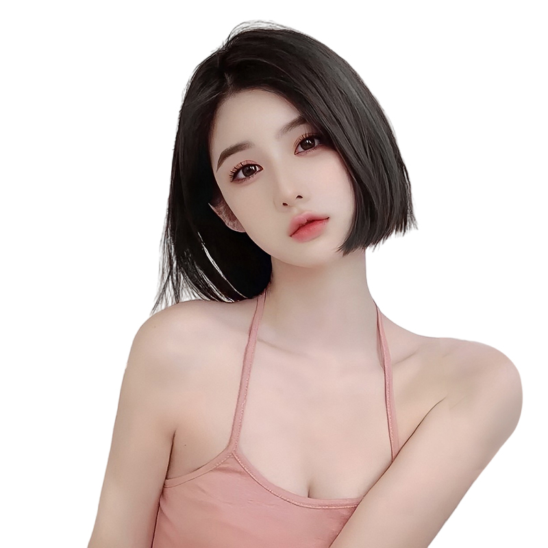 테슬컷 가발 단발머리 짧은머리 항암가발 - 상품 이미지