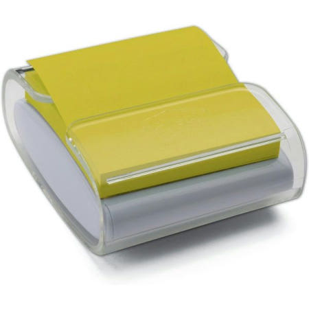 [Post-it][해외]포스트잇 팝업 노트 디스펜서, 3x3인치, 화이트 베이스 클리어 탑(WD-330-WH)