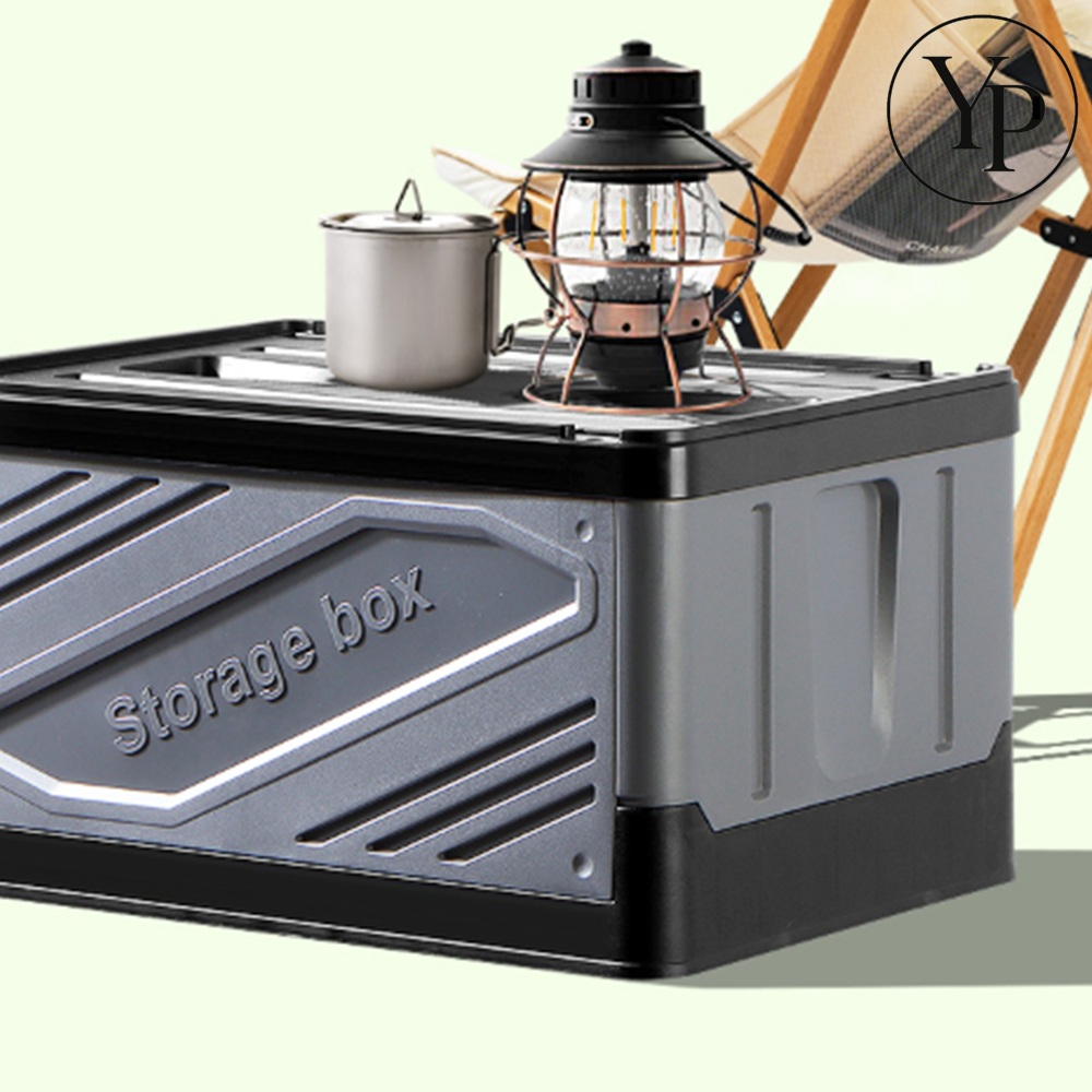 캠핑 카고 폴딩 박스 거치대 수납 접이식 정리 상자 탁자 웨건 구르마