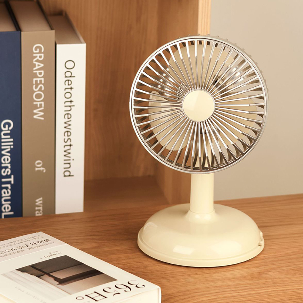 [2세대] 탁상용선풍기 무소음 빈티지 침대 사무실 책상 레트로 선풍기