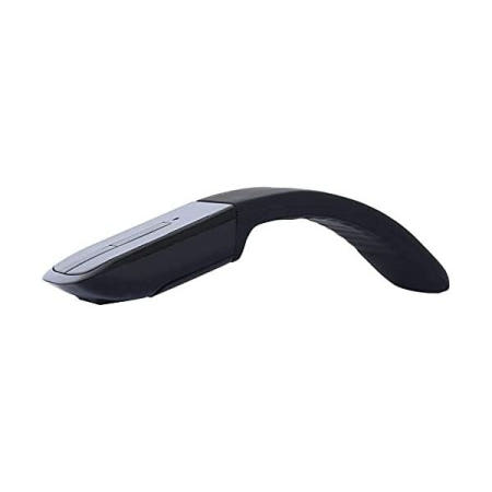 [해외]블루투스 아크 터치 마우스 슬림 미니 무선 곡면 컴퓨터 접이식 광학 휴대용 노트북 PC iPad MacBook 태블릿 스마트폰 - 블랙