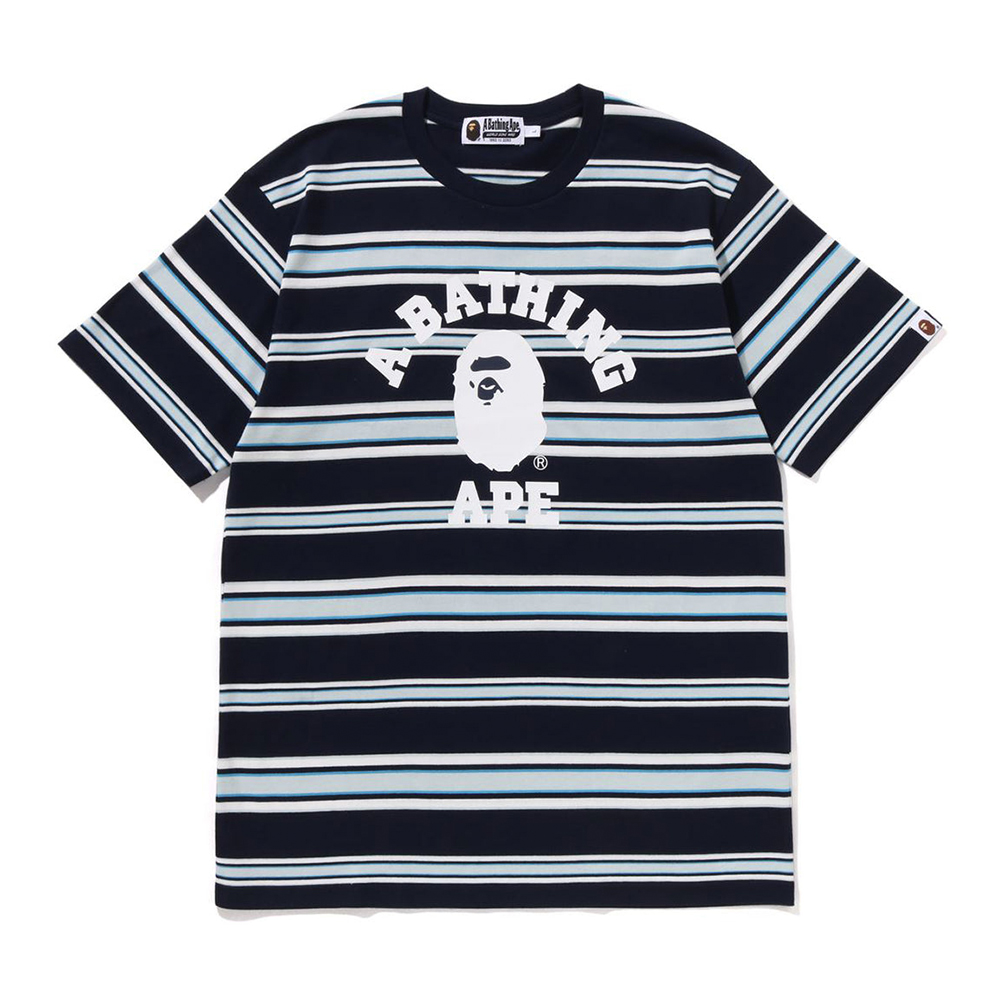 베이프 반팔티 COLLEGE STRIPE TEE 1L30-109-006 - 상세 이미지 2